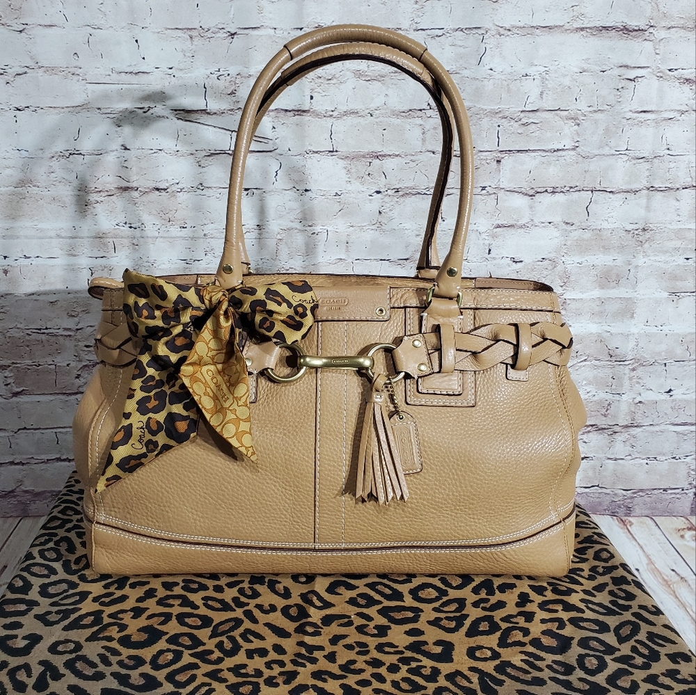 Coach00's X-Large Carryall W/Twilly&Dustbag Not Factory EUC